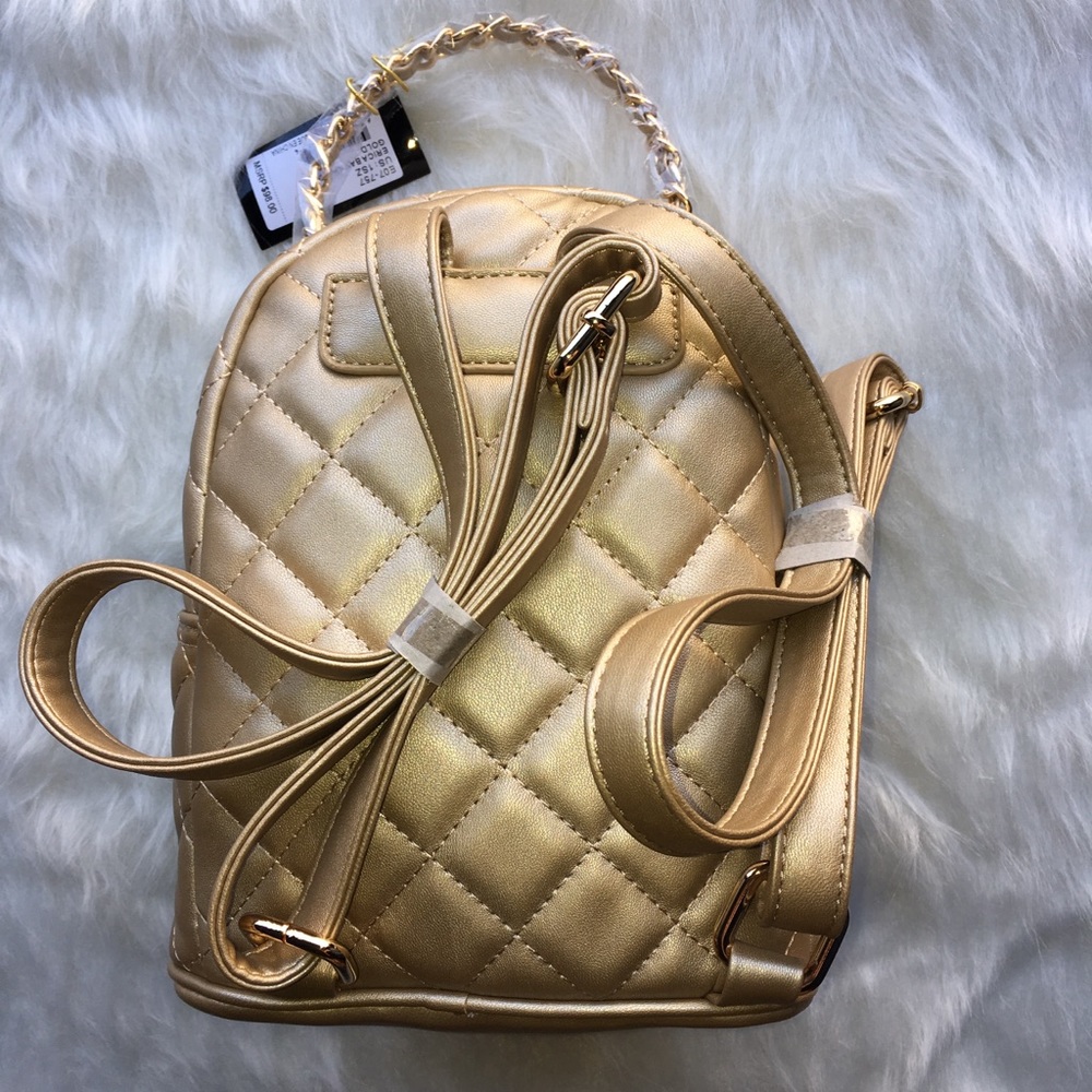 ✨🌸💎bebe Erica Gold Mini Backpack🔥🎒 - Picture 3 of 8